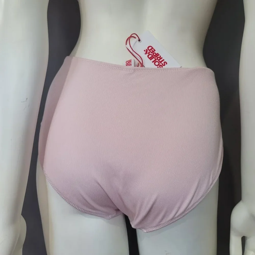 Solid & Striped The Bailey Ballet Ribbed One Piece Swimsuit Size Large - Picture 7 of 16